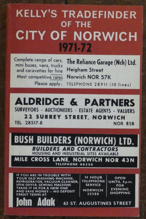 Image for Kelly's Tradefinder of the City of Norwich 1971-72 Kelly's Tradefinder of the City of Norwich 1971-72