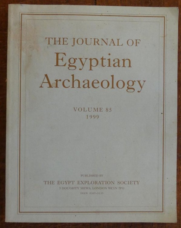Image for The Journal of Eqyptian Archaeology Volume 85 The Journal of Eqyptian Archaeology Volume 85