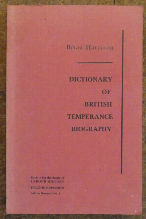 Dictionary of British Temperance Biography