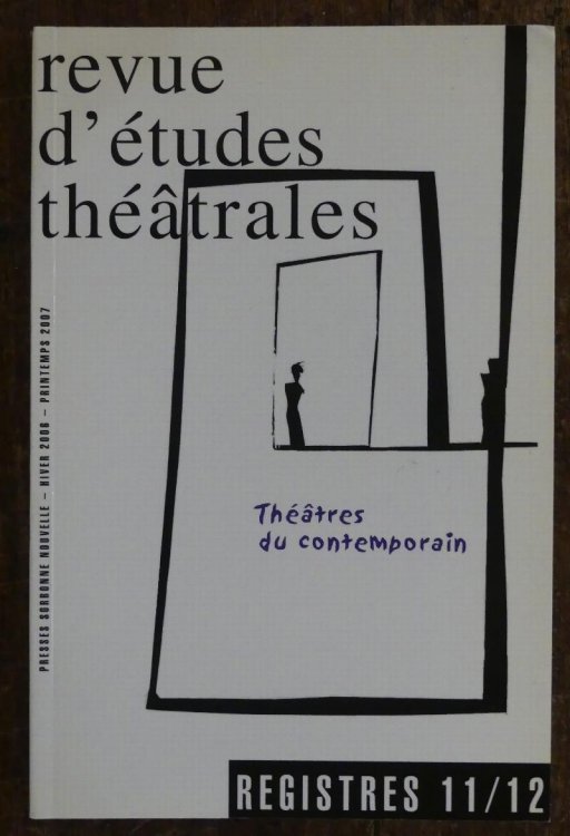 Image for Registres, N 11-12. Thtres Du Contemporain Registres, N 11-12. Thtres Du Contemporain
