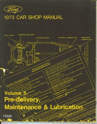 1973 Ford Car Shop Manual