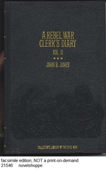 Image for A Rebel War Clerk's Diary, Volume II A Rebel War Clerk's Diary, Volume II