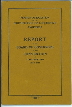 Image for Report Of The Board Of Governors To The Convention At Cleveland, Ohio, May, 1921 Report Of The Board Of Governors To The Convention At Cleveland, Ohio, May, 1921