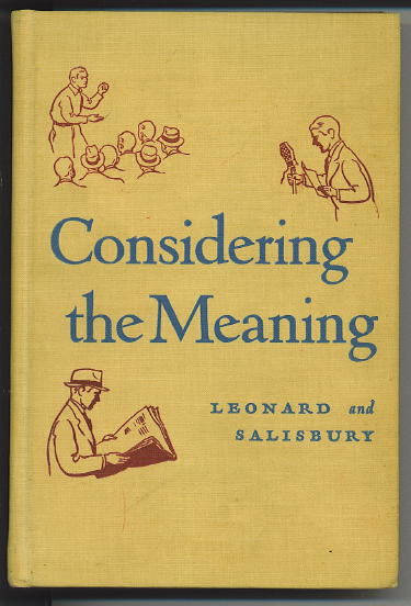 Image for Considering The Meaning The Thought Program: Making Sense in What You Read, Write and Say Considering The Meaning The Thought Program: Making Sense in What You Read, Write and Say