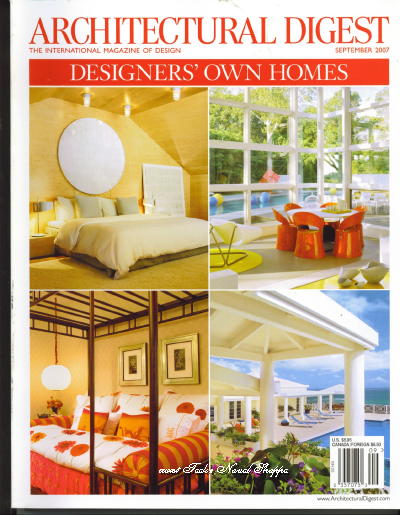Image for Architectural Digest September 2007 The International Magazine of Design Architectural Digest September 2007 The International Magazine of Design
