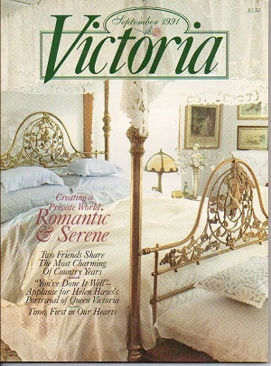 Image for Victoria Magazine, September 1991, Creating A Private World Romantic & Serene Victoria Magazine, September 1991, Creating A Private World Romantic & Serene