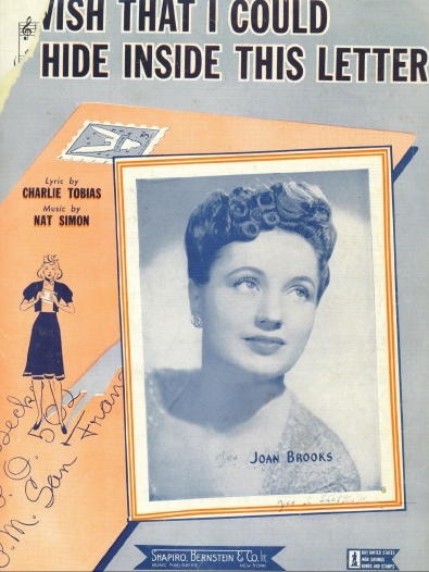 Image for Wish That I Could Hide Inside This Letter Featuring Joan Brooks Wish That I Could Hide Inside This Letter Featuring Joan Brooks
