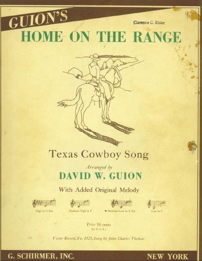 Image for Home On The Range: Texas Cowboy Song Home On The Range: Texas Cowboy Song