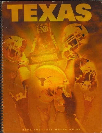 2000 Texas Football Media Guide