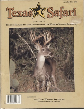 . .Texas Safari Quarterly. . . August / September / October 1989