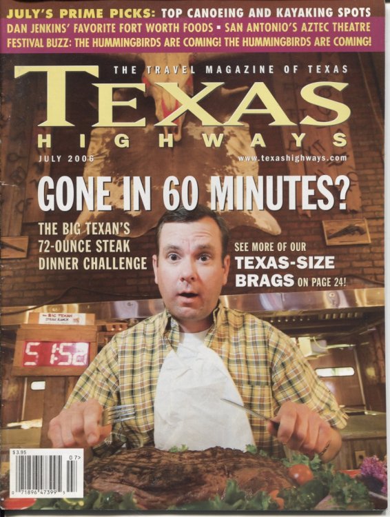 Image for . .Texas Highways Magazine, July 2006. . . Gone in 60 Minutes . .Texas Highways Magazine, July 2006. . . Gone in 60 Minutes