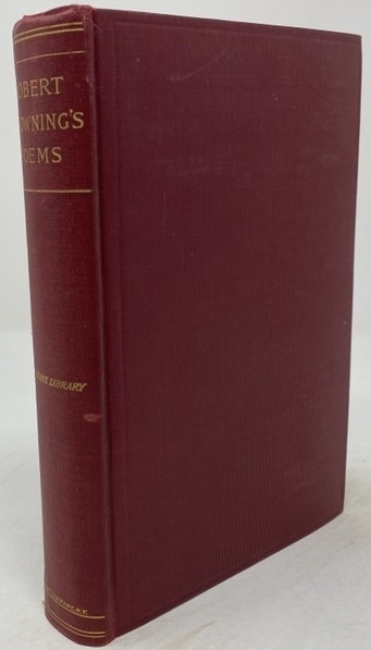 Image for Poems of Robert Browning, Selected by the Author Poems of Robert Browning, Selected by the Author