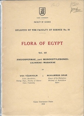 Image for Flora of Egypt. Volume III : Angiospermae, part Monocotyledones (Liliaceae - Musaceae) Flora of Egypt. Volume III : Angiospermae, part Monocotyledones (Liliaceae - Musaceae)