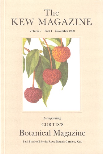 Image for The Kew Magazine (Curtis's Botanical Magazine) Volume 7 Part 4 - includes William Colenso, New Zealand botanist - something of his life and work The Kew Magazine (Curtis's Botanical Magazine) Volume 7 Part 4 - includes William Colenso, New Zealand botanist - something of his life and work