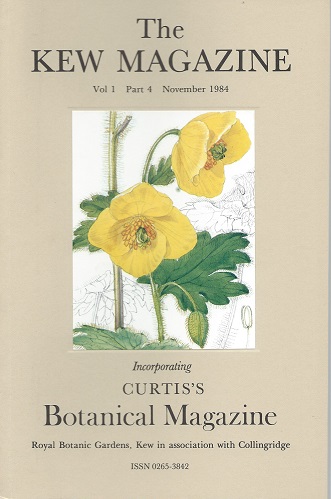 The Kew Magazine (Curtis's Botanical Magazine) Volume 1 Part 4 - includes 'Some Choice Cultivated Echinocereus, Paer 1'