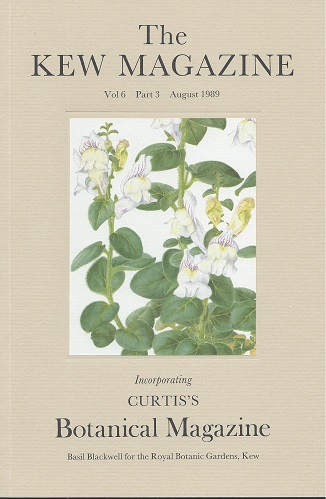 Image for The Kew Magazine, Volume 6 part 3 (incorporating Curtis's Botanical Magazine) - includes 'Orchid Hunting in Choiseul' and ' The Laciniate-Leaved Lilacs The Kew Magazine, Volume 6 part 3 (incorporating Curtis's Botanical Magazine) - includes 'Orchid Hunting in Choiseul' and ' The Laciniate-Leaved Lilacs