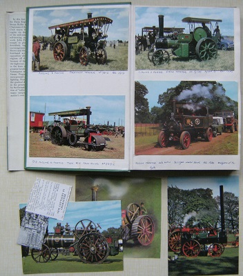 Traction Engines. [A unique copy, extra-illustrated with 41 postcards) + Old Farm Tractors