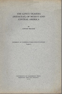 Image for The Genus Tigridia (Iridaceae) of Mexico and Central America The Genus Tigridia (Iridaceae) of Mexico and Central America