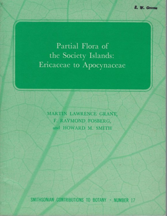 Image for Partial Flora of the Society Islands: Ericaceae to Apocynaceae Partial Flora of the Society Islands: Ericaceae to Apocynaceae