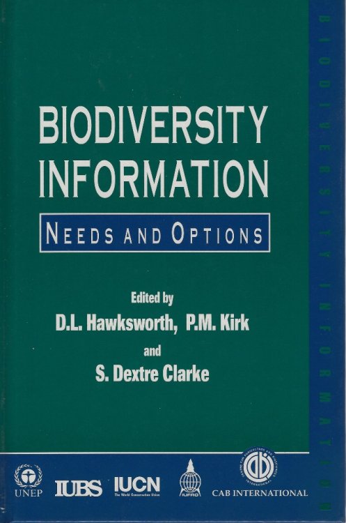 Image for Biodiversity Information - Needs and Options Biodiversity Information - Needs and Options