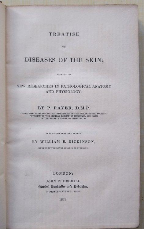 Image for Treatise on Diseases of the Skin; founded on new researches in pathological anatomy and physiology Treatise on Diseases of the Skin; founded on new researches in pathological anatomy and physiology