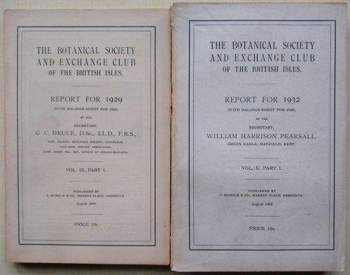 Image for The Botanical Society and Exchange Club of the British Isles Reports for 1929 & 1932 (Volume IX part 1 and Volume X Part 1) The Botanical Society and Exchange Club of the British Isles Reports for 1929 & 1932 (Volume IX part 1 and Volume X Part 1)