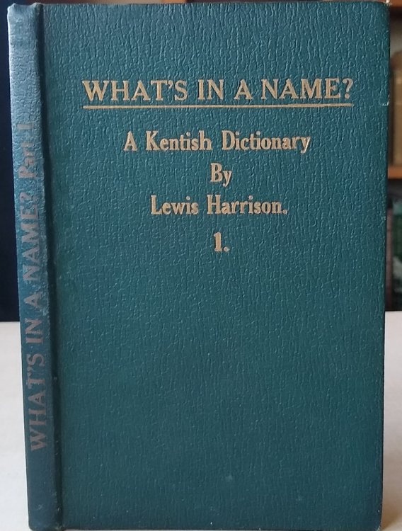 Image for What's In a Name - A Kentish Dictionary What's In a Name - A Kentish Dictionary
