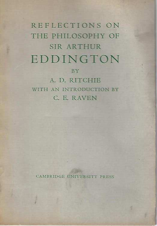 Image for Reflections on the Philosophy of Sir Arthur Eddington. The First Arthur Stanley Eddington Memorial Lecture 4 November 1947. Reflections on the Philosophy of Sir Arthur Eddington. The First Arthur Stanley Eddington Memorial Lecture 4 November 1947.