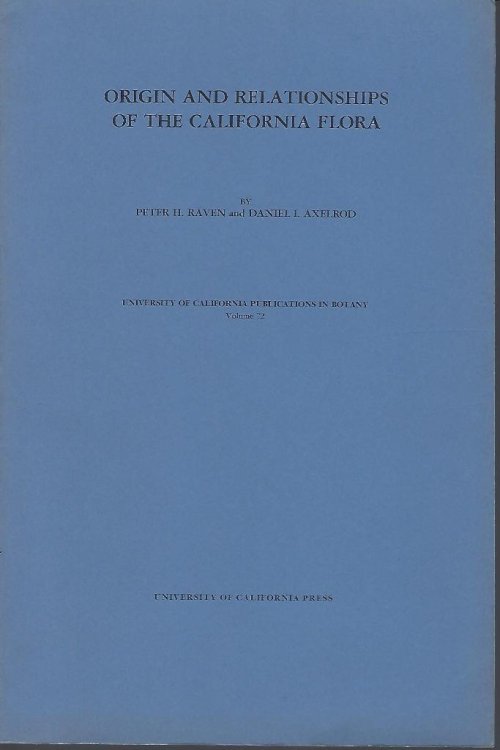 Image for Origin and Relationships of the California Flora Origin and Relationships of the California Flora