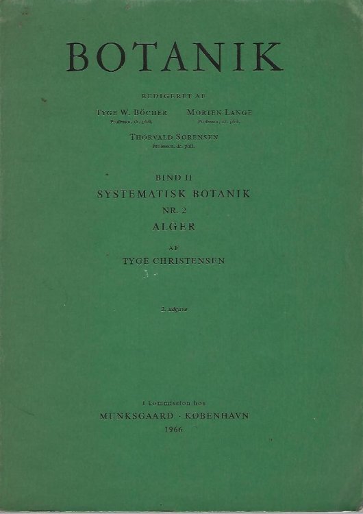 Image for Systematik Botanik nr 2 - Alger (Second edition) Systematik Botanik nr 2 - Alger (Second edition)