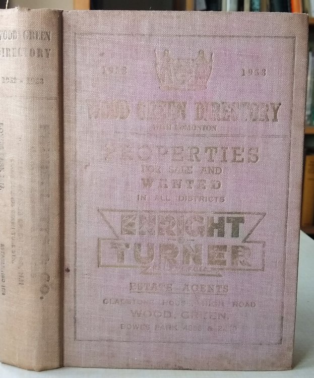 Wood Green Directory, comprising private residents section; commercial professional and trades section; official information map; lists of societies and organisations [with Edmonton Directory
