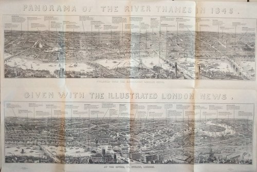 Panorama of the River Thames, Given Away with the Illustrated London News