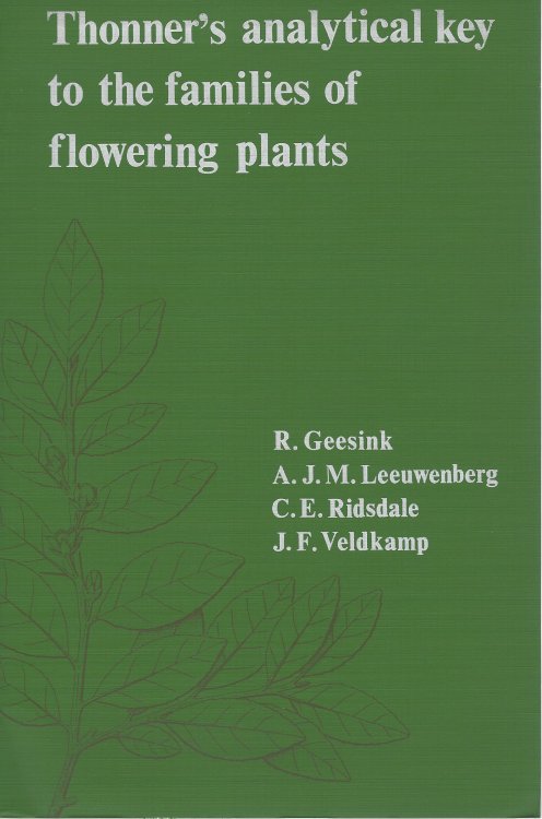 Image for Thonner's Analytical Key to the Families of Flowering Plants Thonner's Analytical Key to the Families of Flowering Plants