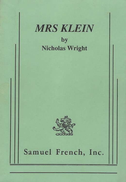 Image for Mrs Klein Mrs Klein