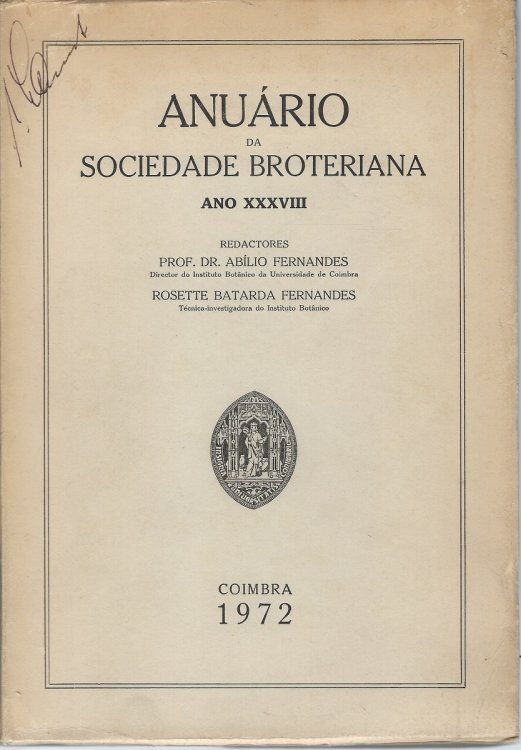 Image for Anuario Sociedade Broteriana ano XXXVIII Anuario Sociedade Broteriana ano XXXVIII