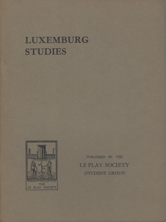 Luxemburg Studies [Monica Coles' copy]