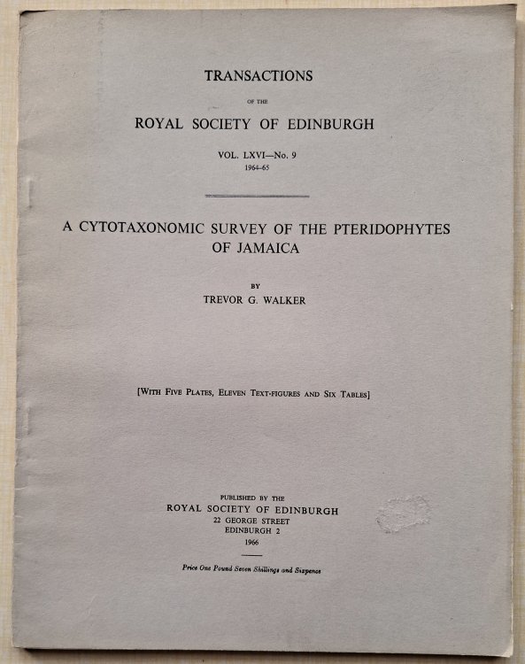 Image for A Cytotaxonomic Survey of the Pteridophytes of Jamaica A Cytotaxonomic Survey of the Pteridophytes of Jamaica
