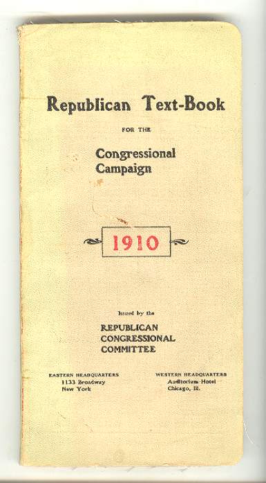 Republican Text-Book for the Congressional Campaign, 1910
