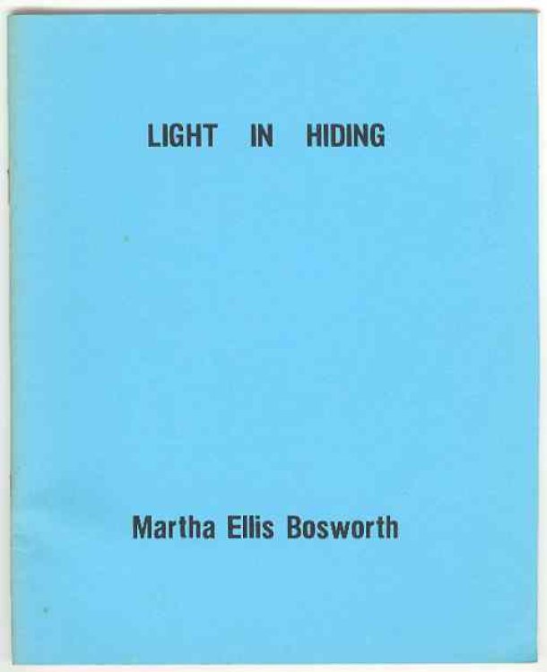 Image for LIGHT IN HIDING and other poems LIGHT IN HIDING and other poems