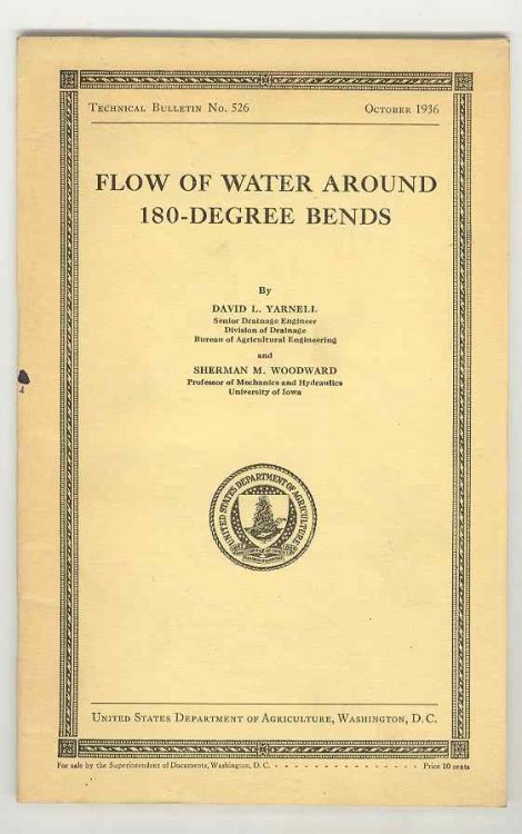 Flow of Water Around 180-degree Bends