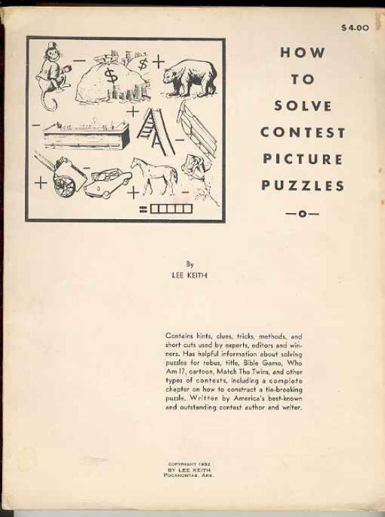 Image for HOW TO SOLVE CONTEST PICTURE PUZZLES HOW TO SOLVE CONTEST PICTURE PUZZLES