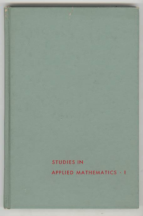Image for STUDIES IN APPLIED MATHEMATICS. I STUDIES IN APPLIED MATHEMATICS. I