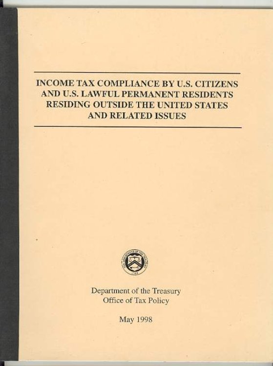 Image for Income Tax Compliance by U.S. Citizens and U.S. Lawful Permanent Residents Residing Outside the United States and Related Issues Income Tax Compliance by U.S. Citizens and U.S. Lawful Permanent Residents Residing Outside the United States and Related Issues
