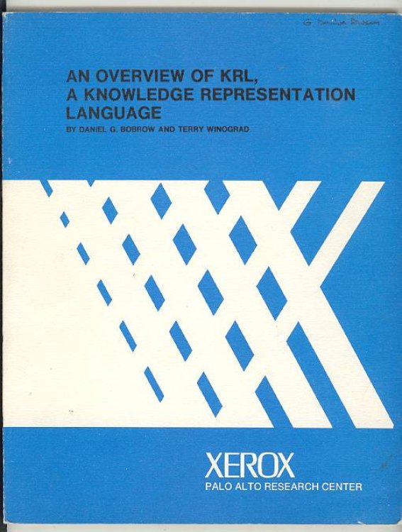 Image for An Overview of KRL. A Knowledge Representation Language An Overview of KRL. A Knowledge Representation Language