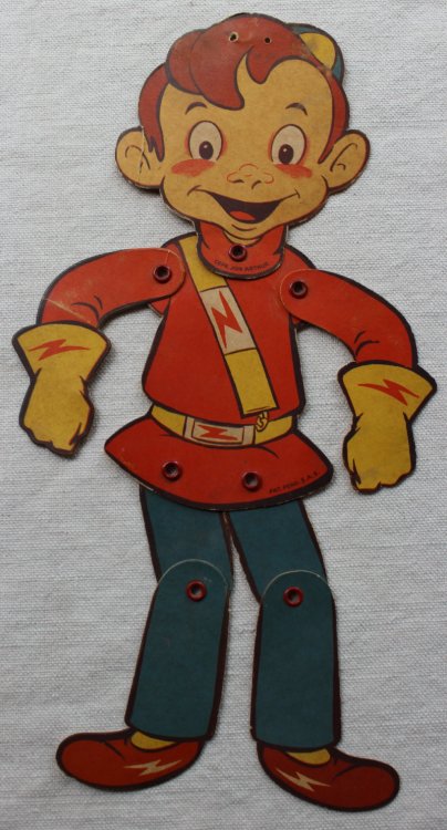 Die-cut Puppet of SPARKY as from Big John and Sparky Radio Show