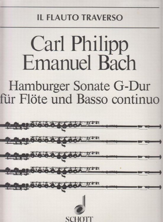 Hamburger Sonata in G major, Wq 133 for Flute and Basso continuo