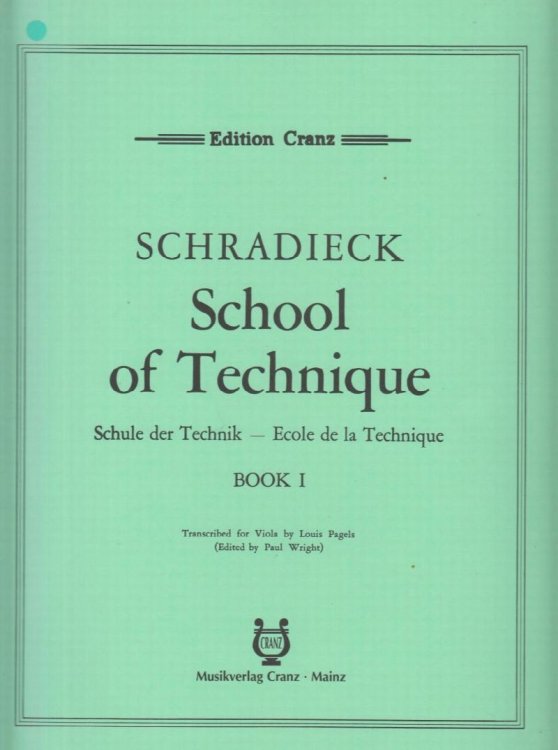 School of Technique, Viola Book 1 - Exercises in the different positions