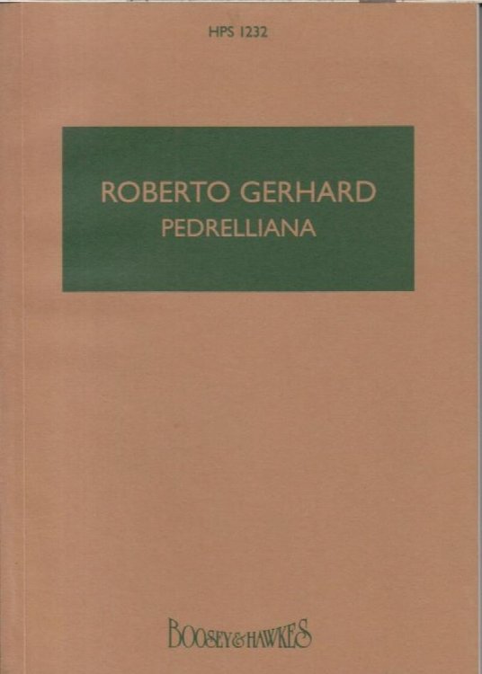 Pedrelliana (En Memoria) for Orchestra - Study Score