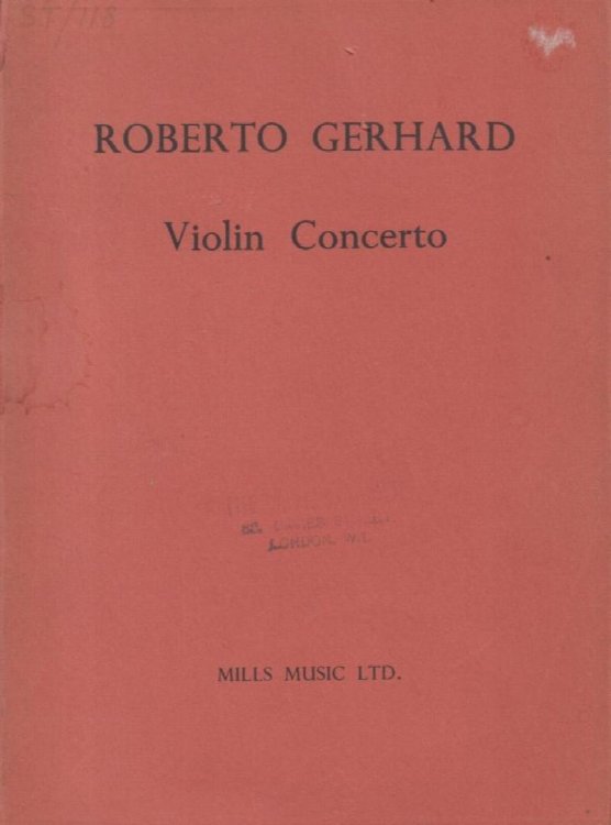 Violin Concerto - Study Score