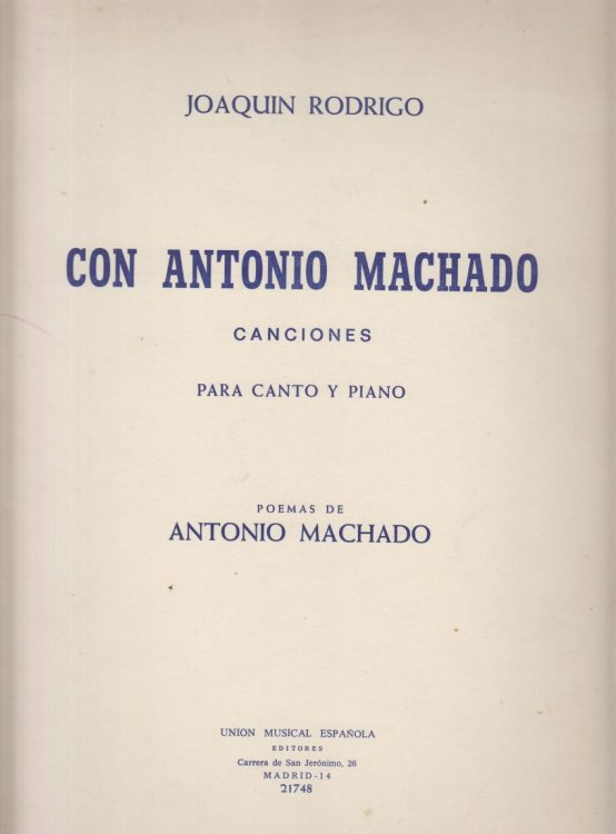 Image for Con Antonio Machado Con Antonio Machado